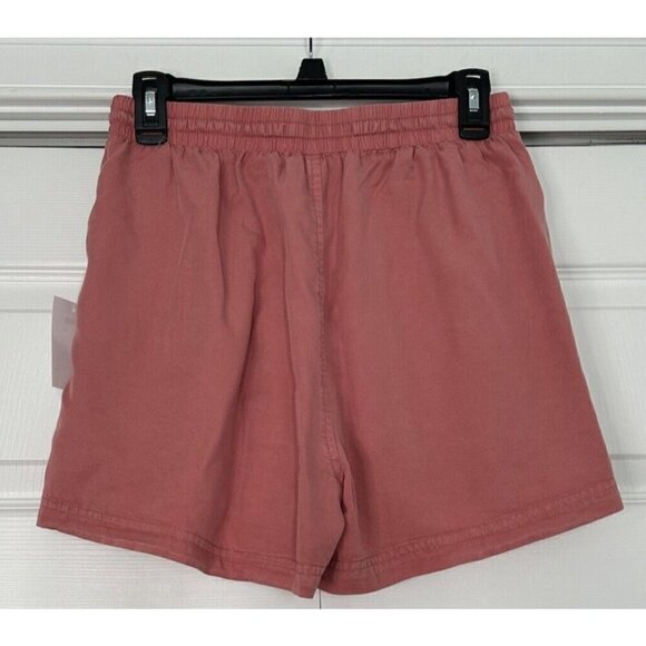 Calvin Klein Jeans Women’s Lightweight Drawstring Waist Shorts Coral Size XS - Picture 2 of 9